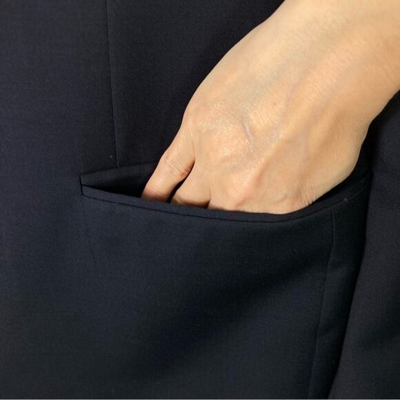 NWOT CANALI Blazer Mens 36R ITALY Navy-Blue Wool Double-Breasted Lined Long-Slv - Picture 5 of 16